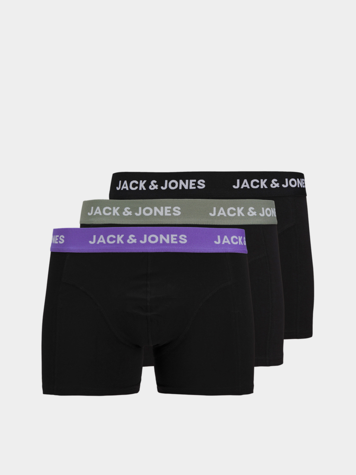 Набір трусів JACK & JONES модель 12268482_Black Black - Black Набір трусів JACK & JONES модель 12268482_Black Black - Black Фото