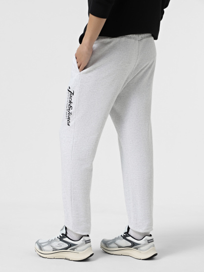 Штани спортивні JACK & JONES модель 12268768_White Melange — фото 3 - INTERTOP