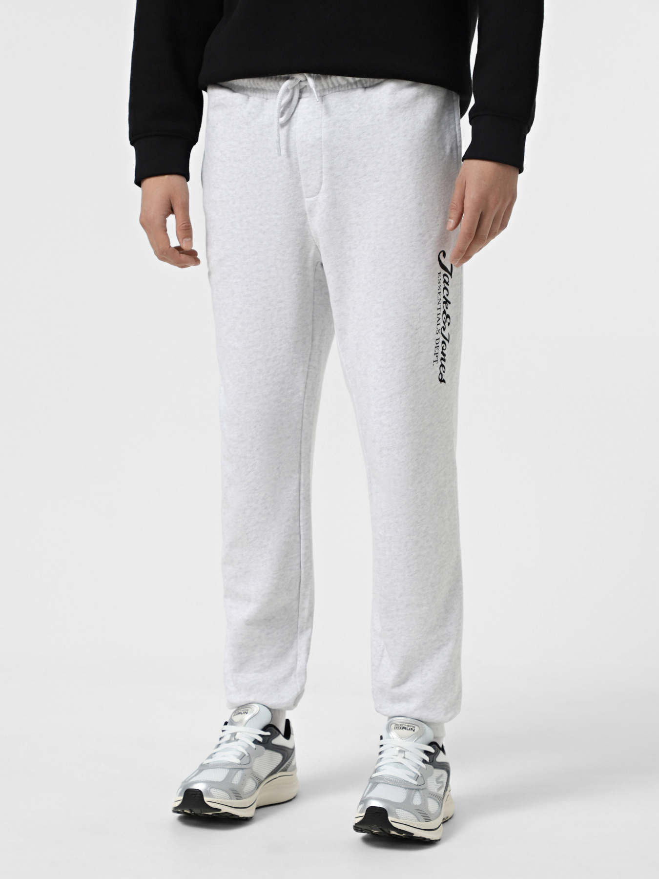 Штаны спортивные JACK & JONES модель 12268768_White Melange Фото