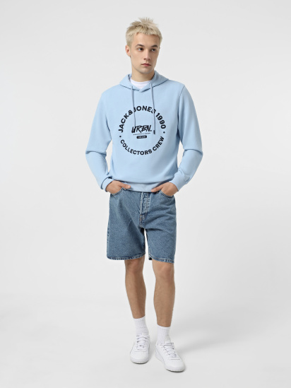 Худі JACK & JONES модель 12269353_Chambray Blue — фото - INTERTOP