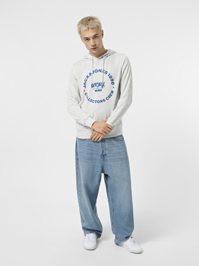 Худі JACK & JONES модель 12269353_White Melange — фото - INTERTOP