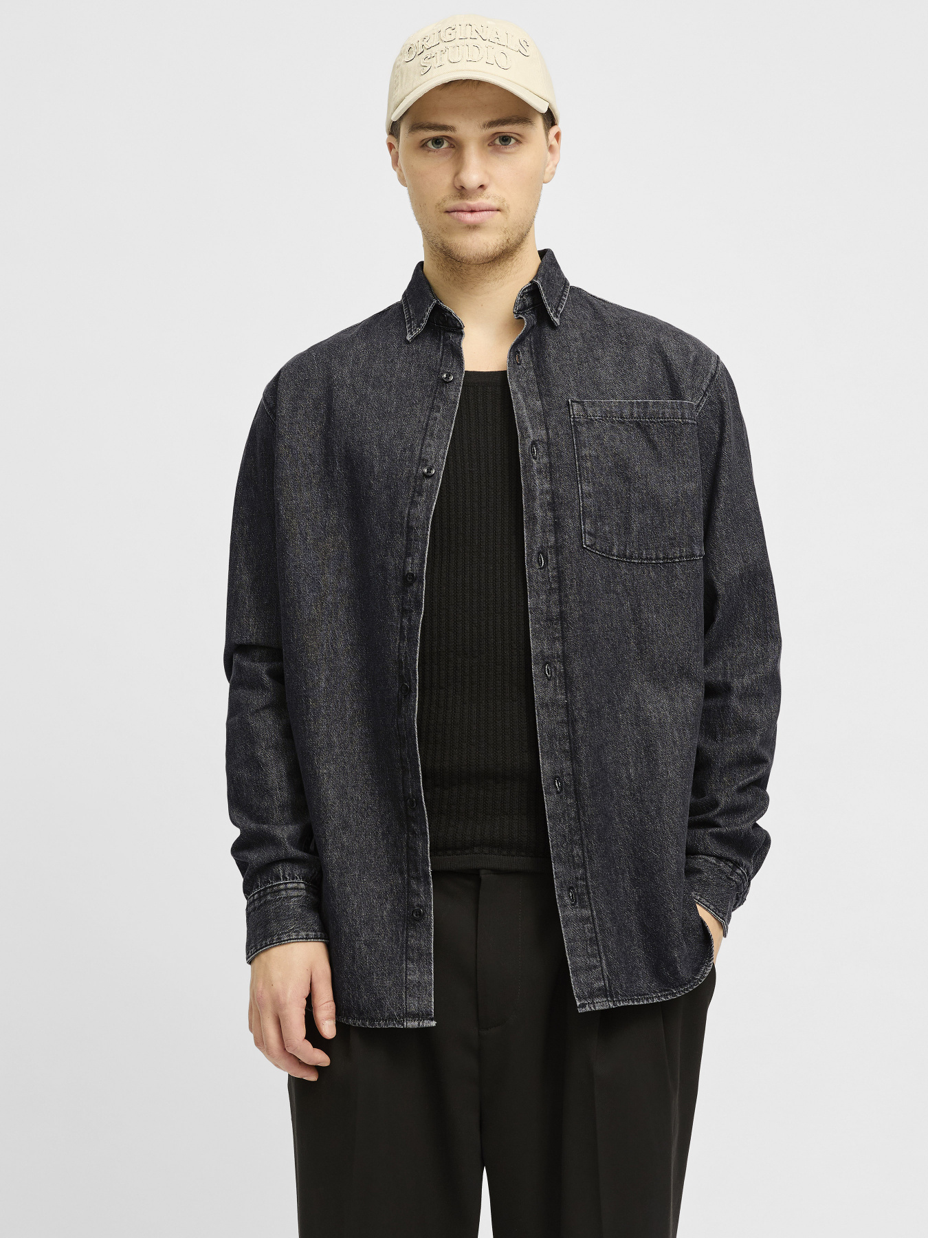 Сорочка JACK & JONES модель 12270005_Black Denim Фото
