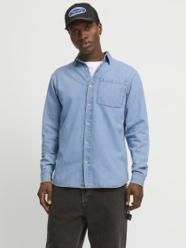 Сорочка JACK & JONES Модель 12270005_Blue Denim LIGHT BLUE Фото
