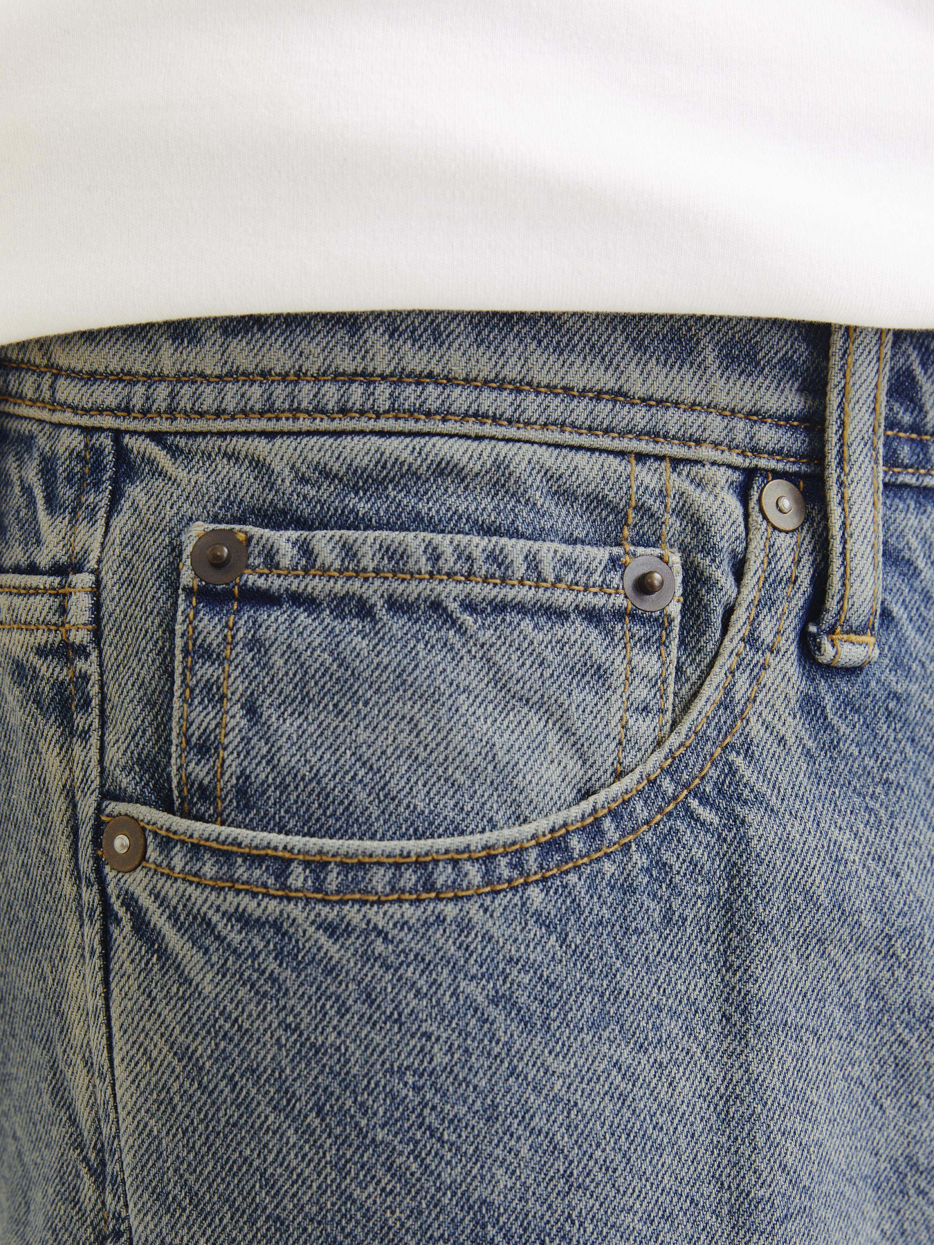 Широкие джинсы JACK & JONES модель 12270190_Blue Denim Фото