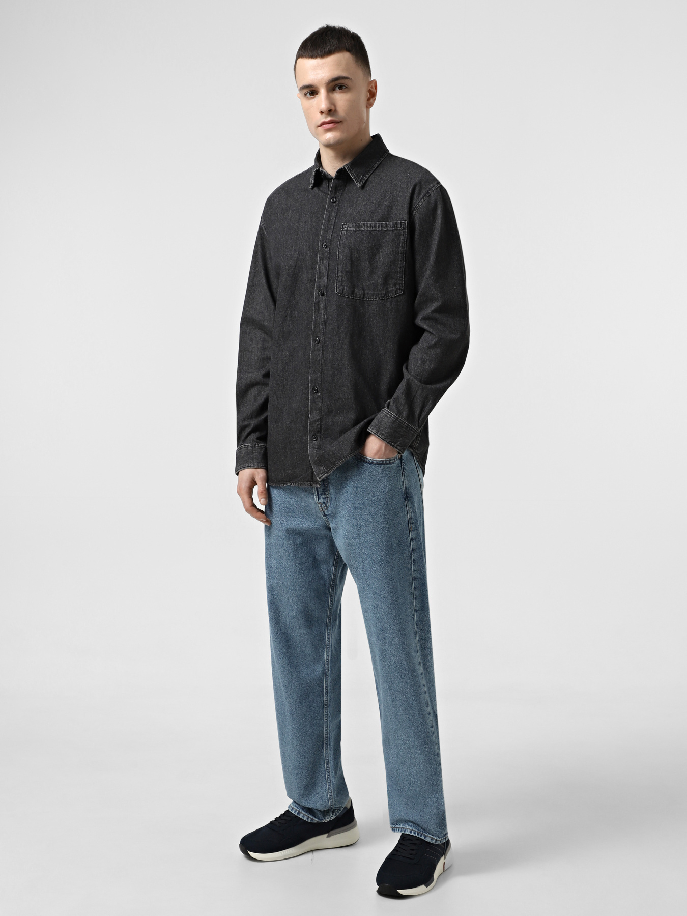 Широкі джинси JACK & JONES модель 12272760_Blue Denim Фото