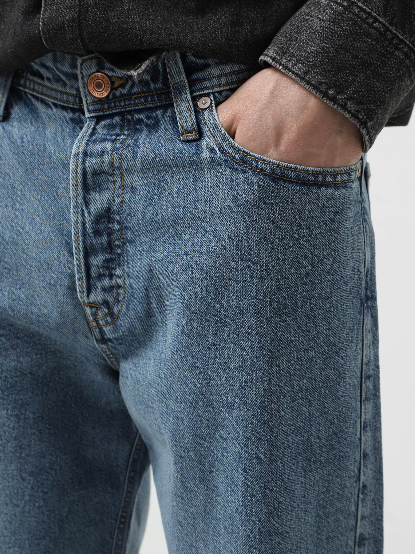 Широкі джинси JACK & JONES модель 12272760_Blue Denim Широкі джинси JACK & JONES модель 12272760_Blue Denim Фото