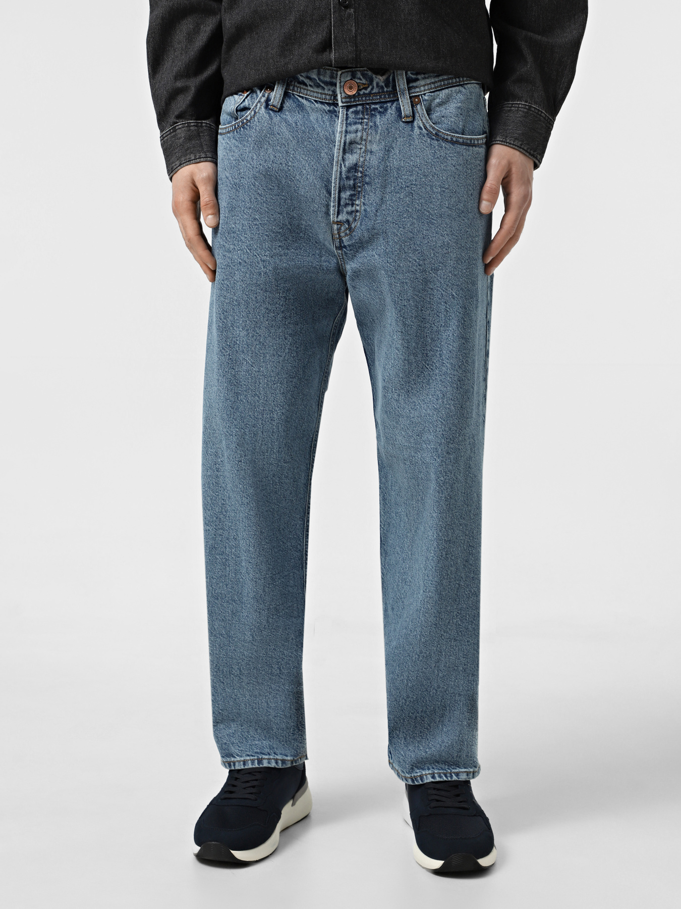 Широкі джинси JACK & JONES модель 12272760_Blue Denim Широкі джинси JACK & JONES модель 12272760_Blue Denim Фото