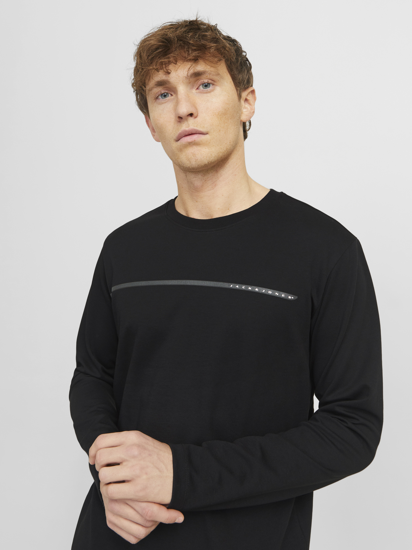 Лонгслив JACK & JONES модель 12273134_Black Фото
