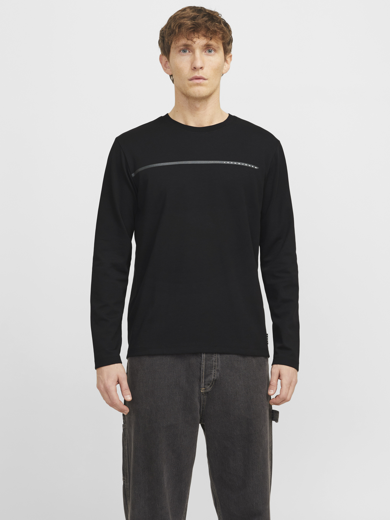 Лонгслив JACK & JONES модель 12273134_Black Фото