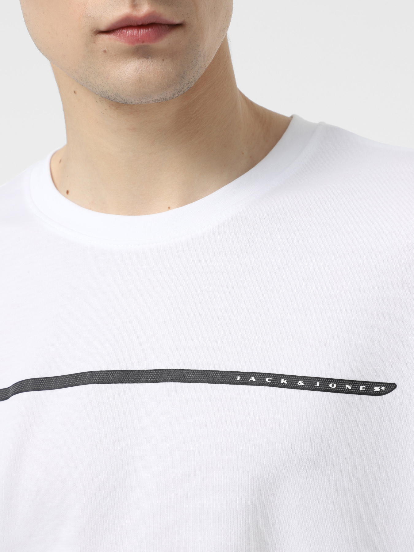 Лонгслив JACK & JONES модель 12273134_Bright White Фото