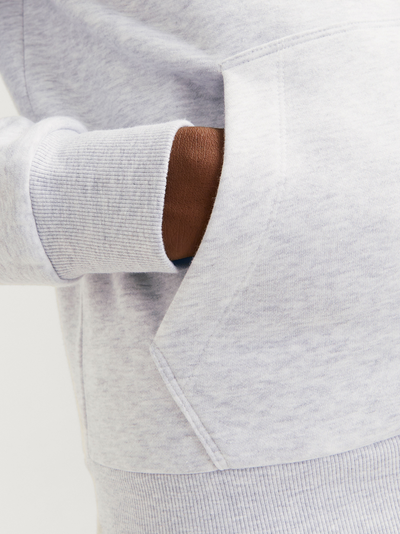 Худи JACK & JONES модель 12266908_Light Grey Melange Фото