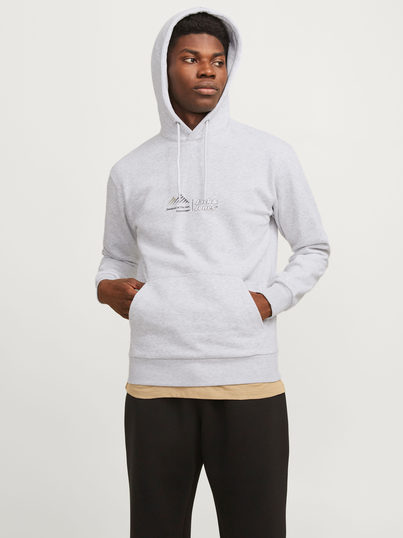 Худі та світшоти JACK & JONES модель 12266908_Light Grey Melange Фото