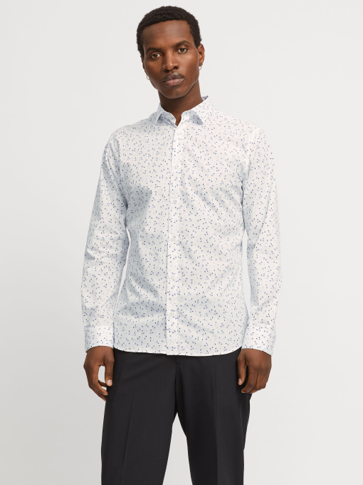 Рубашка повседневная JACK & JONES модель 12269157_White Фото