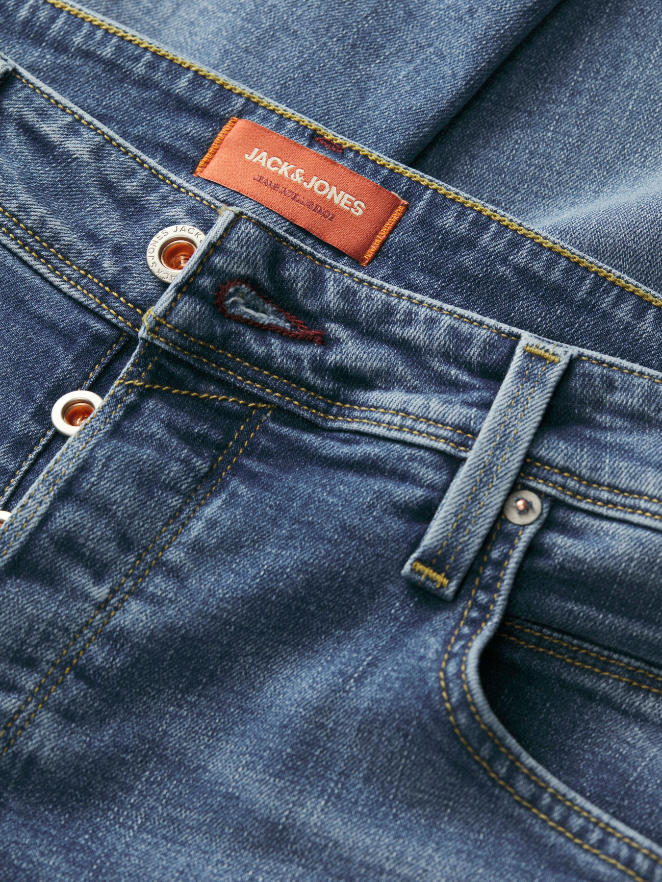 Прямі джинси JACK & JONES модель 12269576_Blue Denim Фото