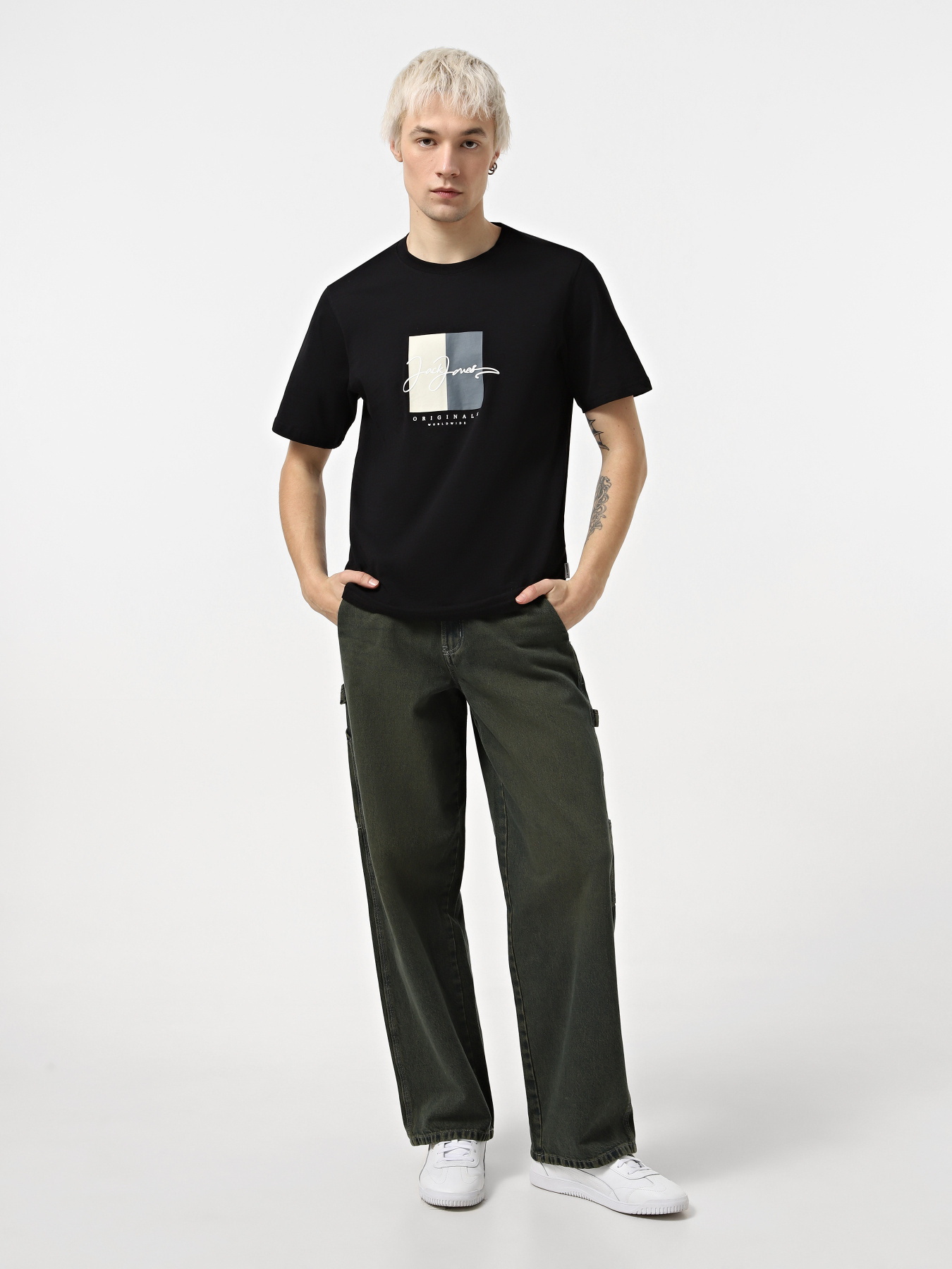 Футболка JACK & JONES модель 12278266_Black SS25 Фото