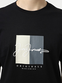 Футболка JACK & JONES модель 12278266_Black SS25 Фото