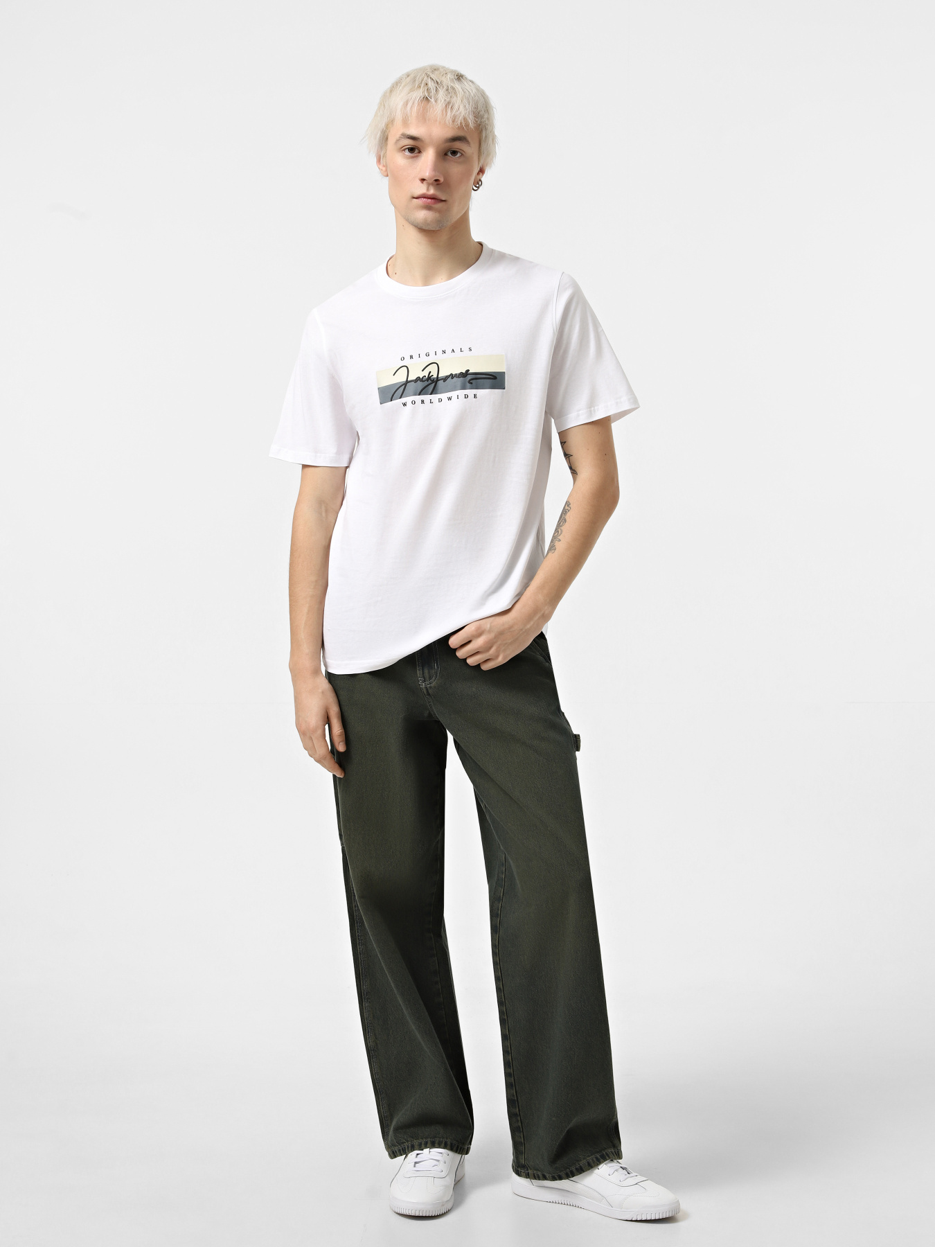 Футболка JACK & JONES модель 12278266_Bright White SS25 Фото
