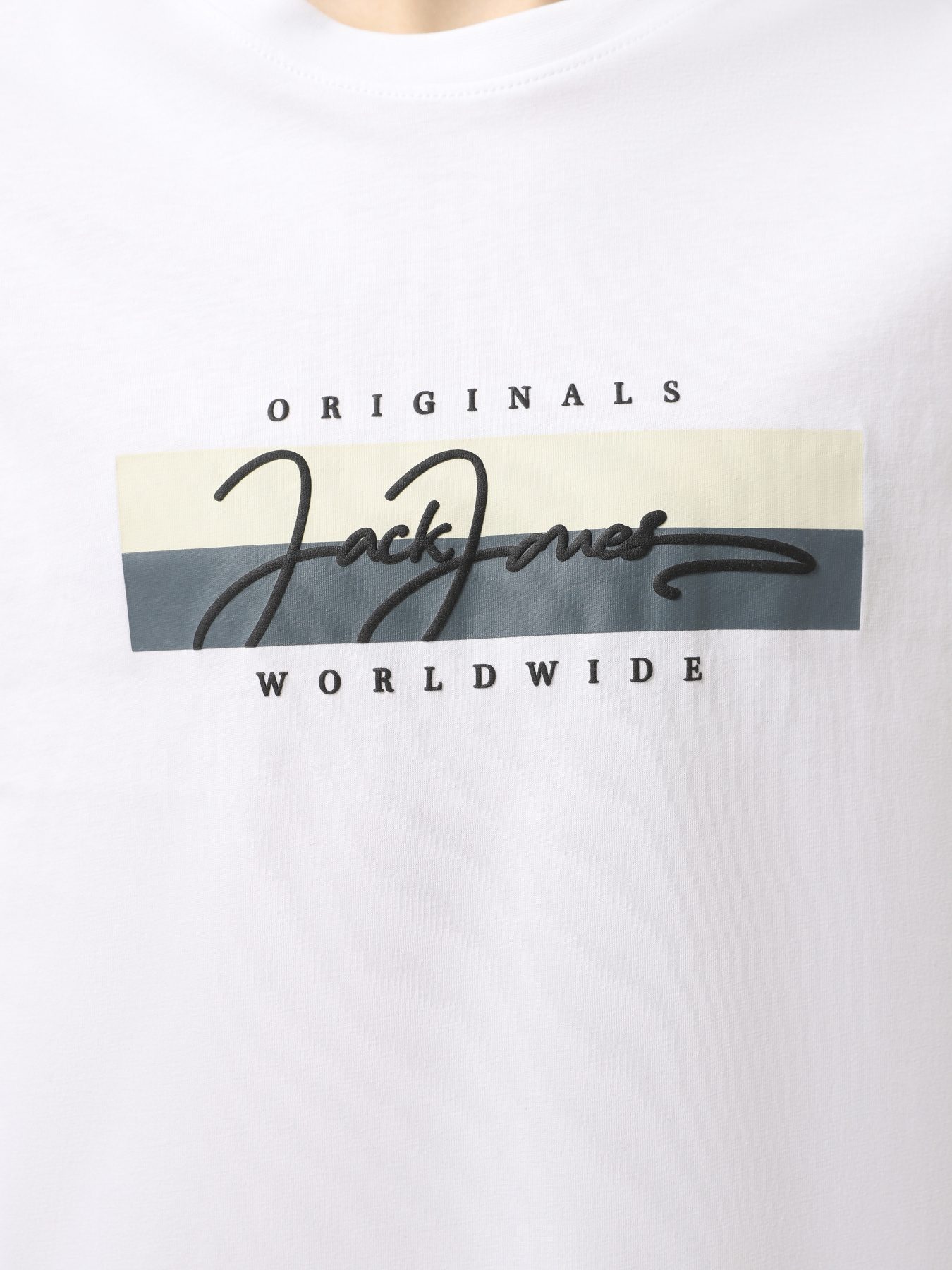 Футболка JACK & JONES модель 12278266_Bright White SS25 Фото