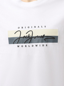 Футболка JACK & JONES модель 12278266_Bright White SS25 Фото