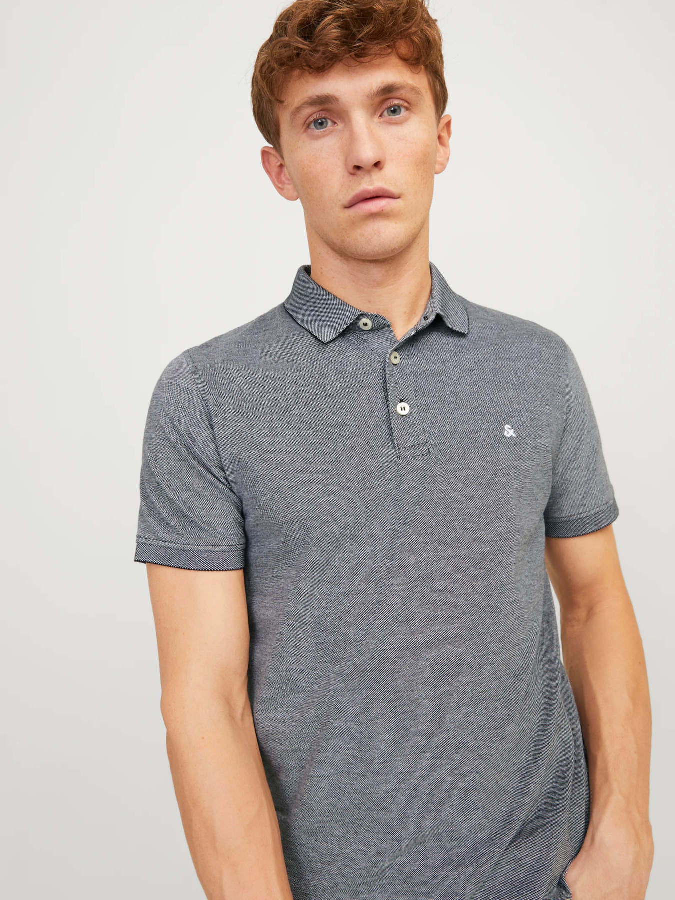 Поло JACK & JONES модель 12136668_Anthracite Classic Поло JACK & JONES модель 12136668_Anthracite Classic Фото