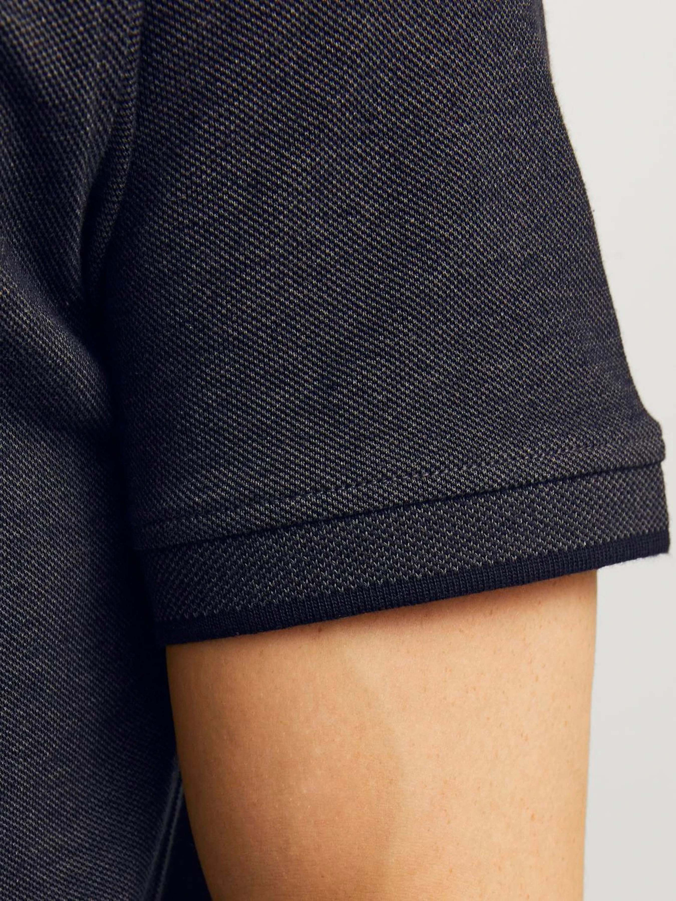 Поло JACK & JONES модель 12136668_Dark Grey Melange SLIM FIT Фото