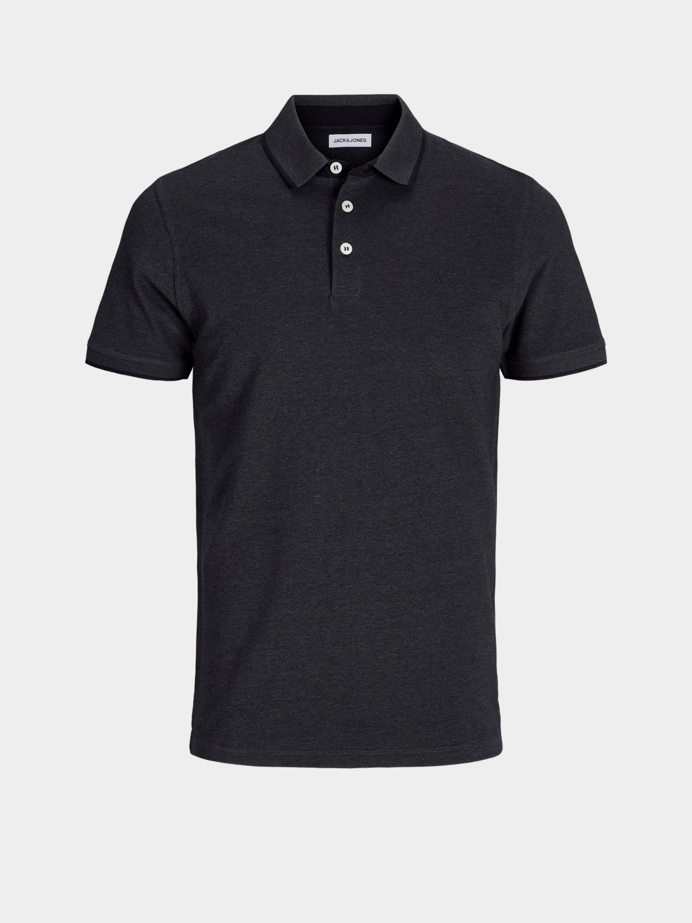 Поло JACK & JONES модель 12136668_Dark Grey Melange SLIM FIT Фото