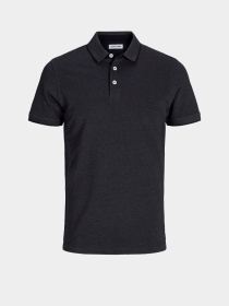 Поло JACK & JONES модель 12136668_Dark Grey Melange SLIM FIT Фото