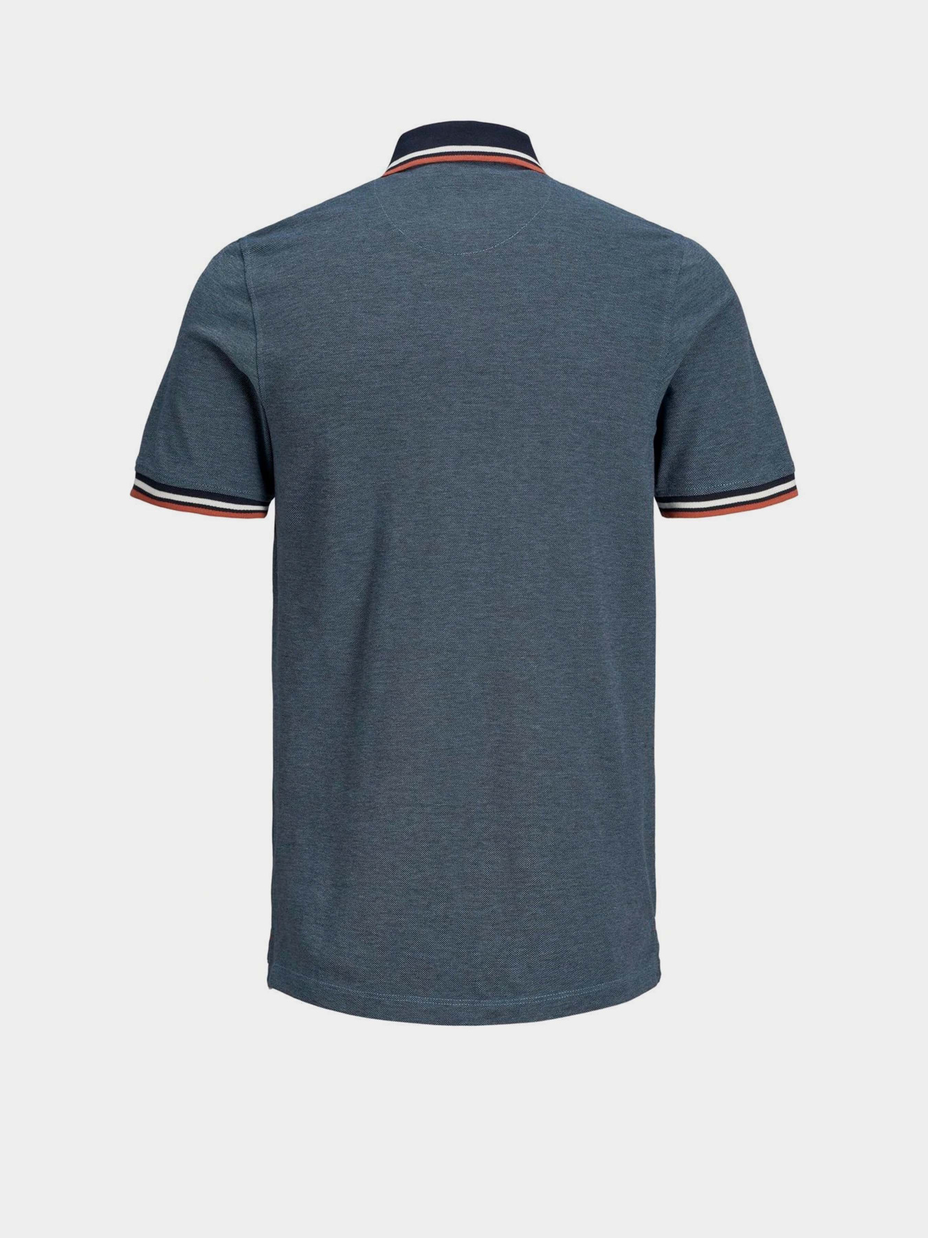 Поло JACK & JONES модель 12136668_Denim Blue SLIM FIT Поло JACK & JONES модель 12136668_Denim Blue SLIM FIT Фото