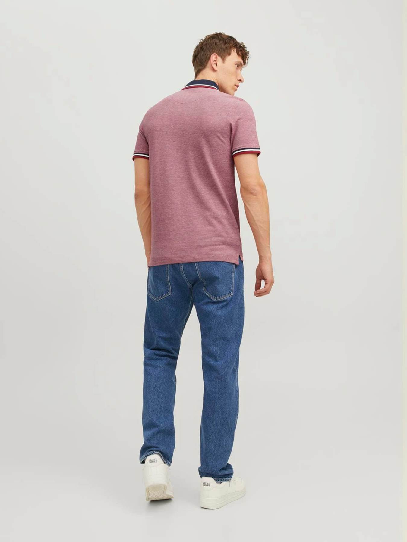 Поло JACK & JONES модель 12136668_Rio Red SLIM FIT Фото