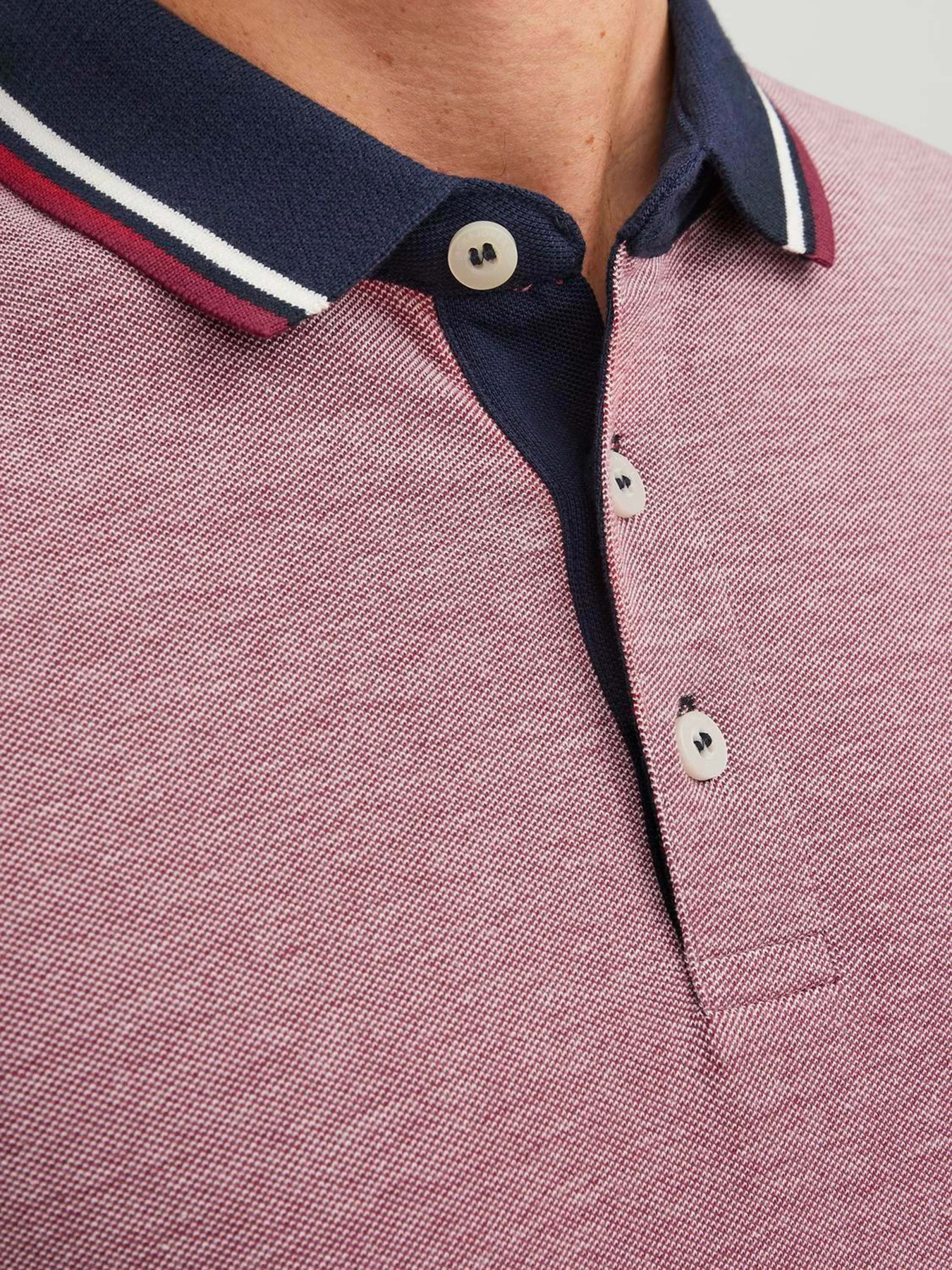 Поло JACK & JONES модель 12136668_Rio Red SLIM FIT Фото