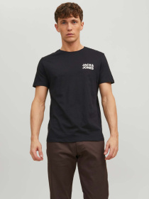 Футболка JACK & JONES модель 12151955_Black Slim/Small Print Фото