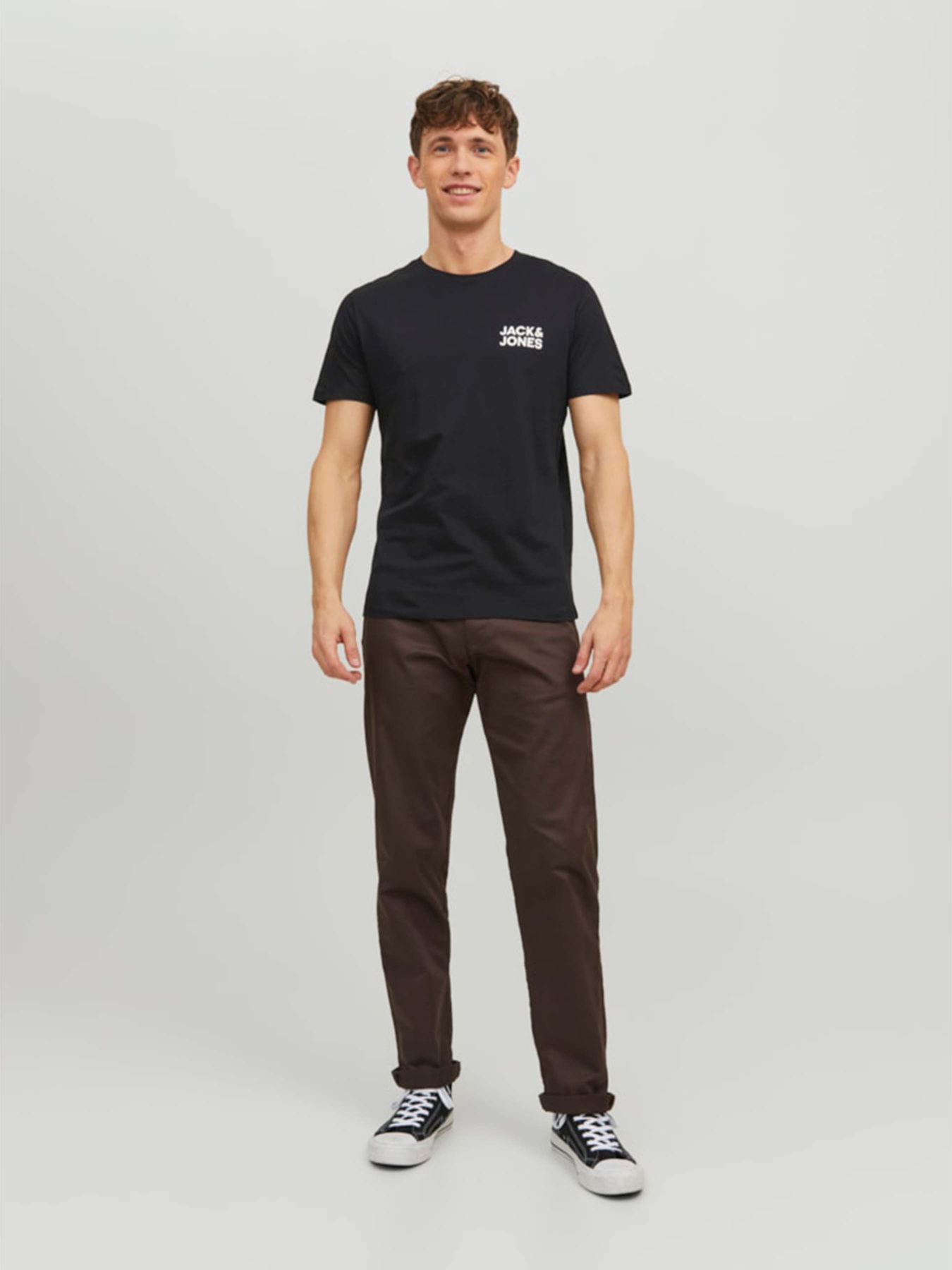 Футболка JACK & JONES модель 12151955_Black Slim/Small Print Фото