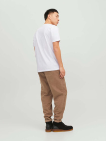 Футболка JACK & JONES модель 12151955_White Slim/Small Print/Bla Фото