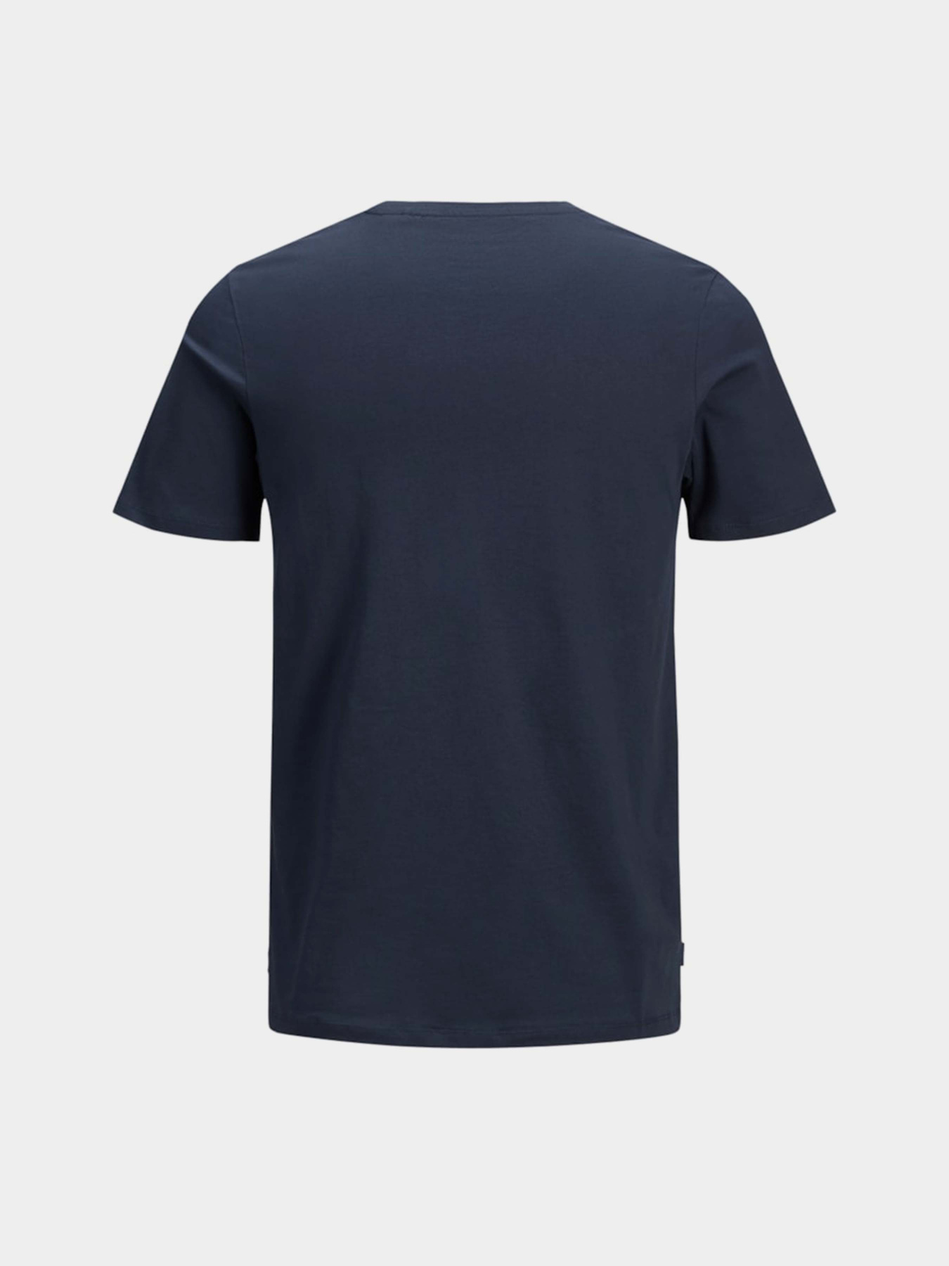 Футболка JACK & JONES модель 12156101_Navy Blazer SLIM Футболка JACK & JONES модель 12156101_Navy Blazer SLIM Фото