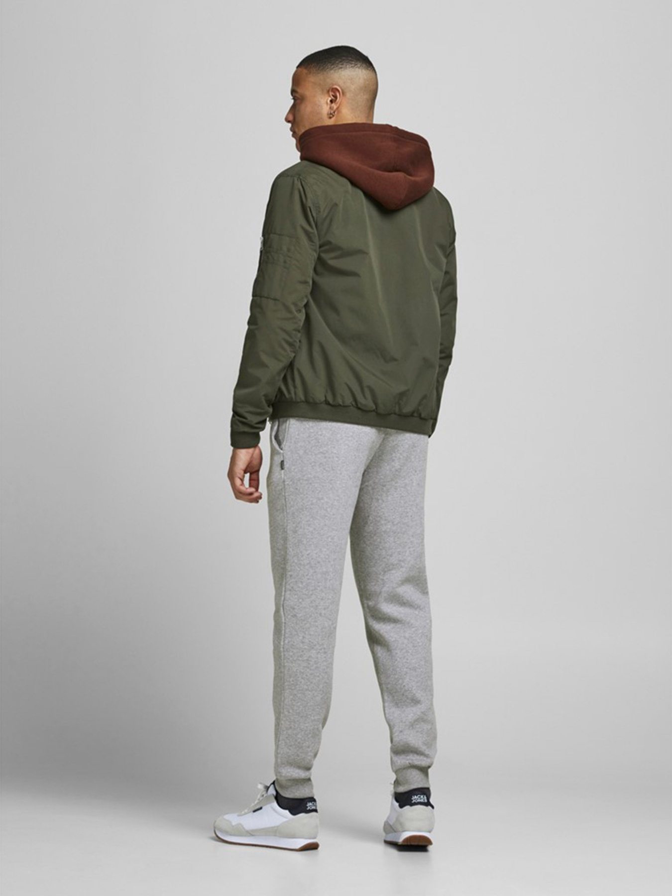 Джоггеры JACK & JONES модель 12195726_Light Grey Melange Фото