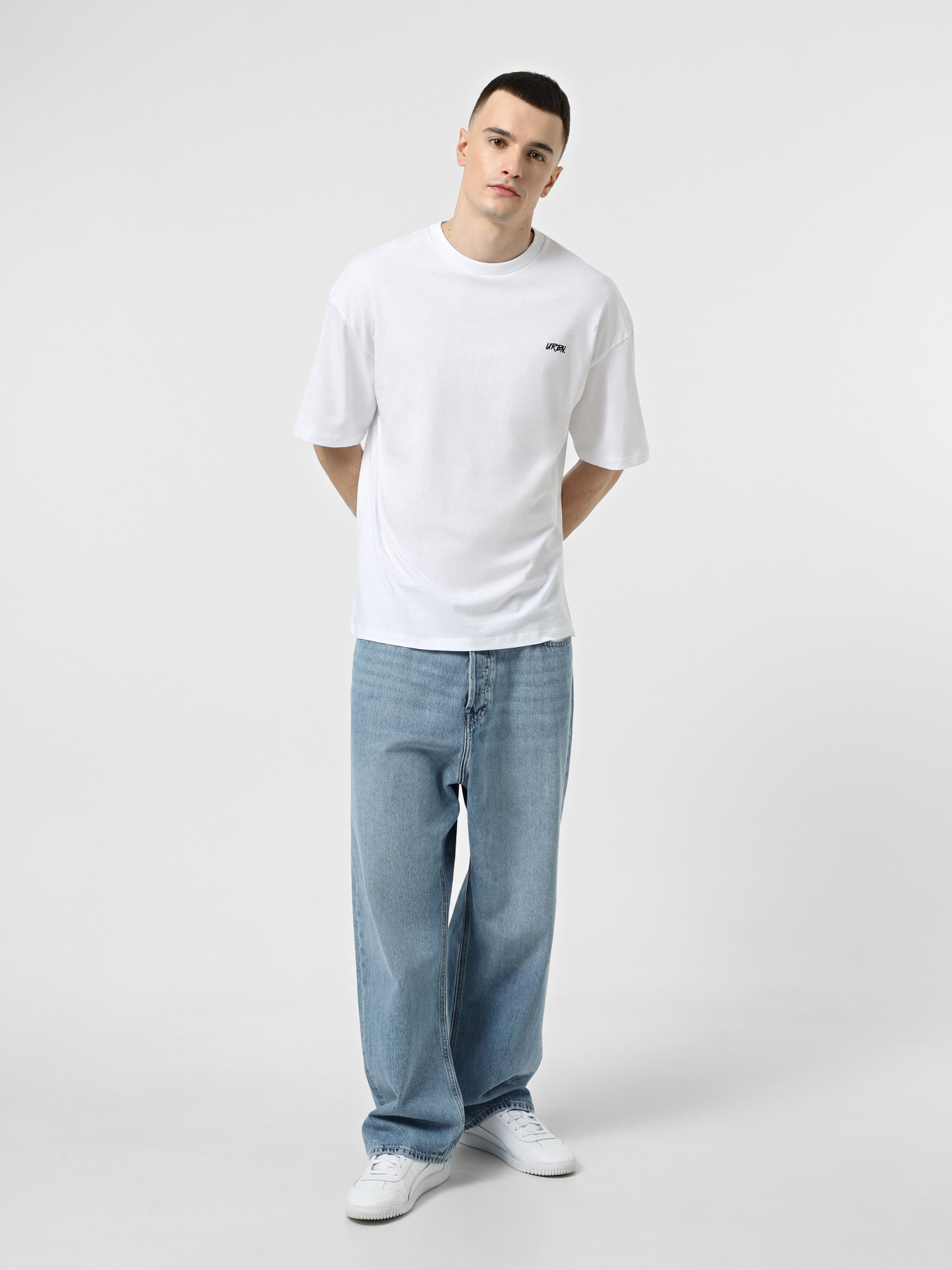 Широкие джинсы JACK & JONES модель 12262890_Blue Denim Фото