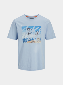 Футболка JACK & JONES модель 12268438_Chambray Blue Фото