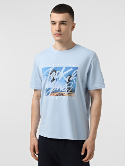 Футболка JACK & JONES модель 12268438_Chambray Blue - фото