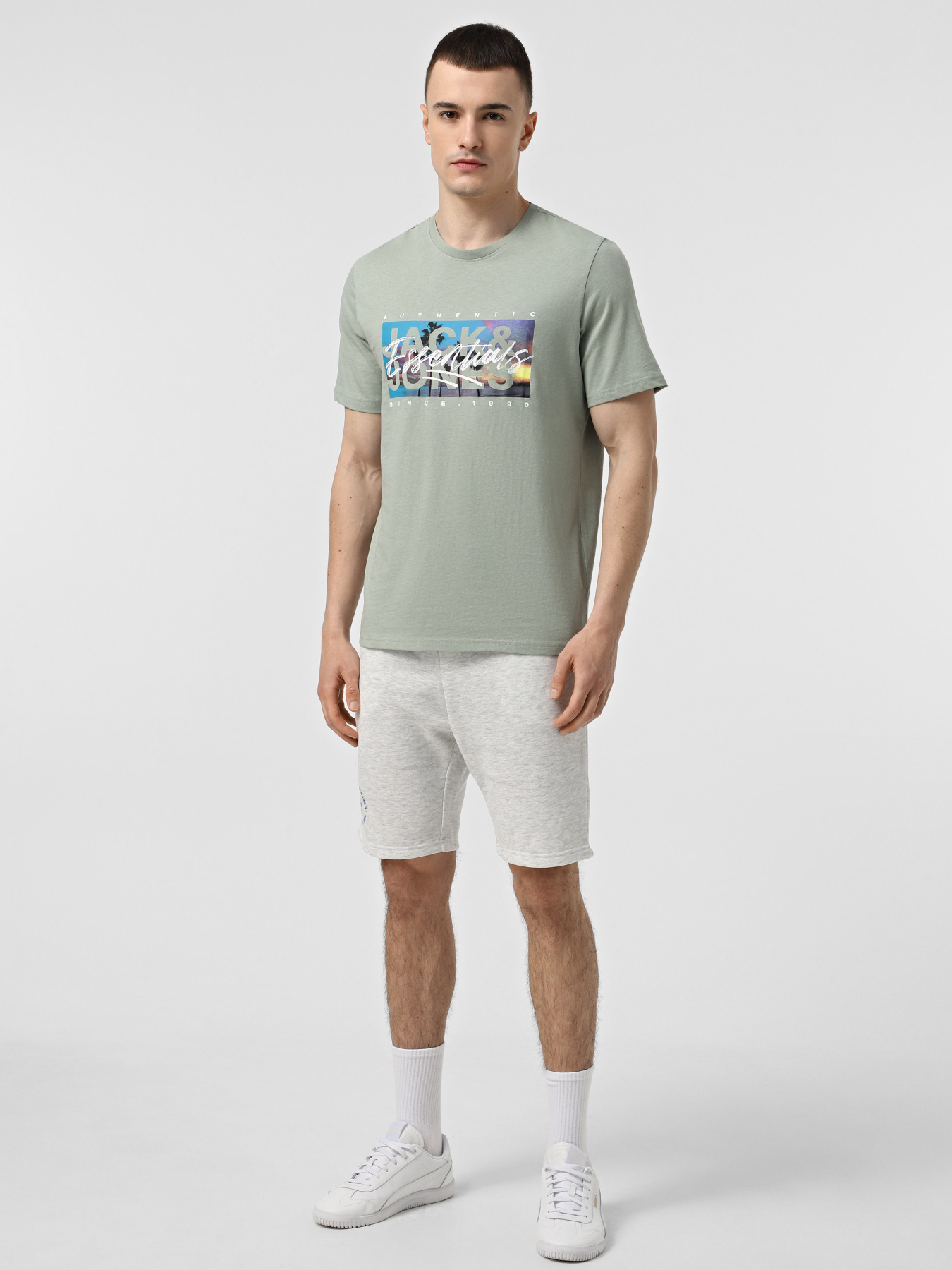 Футболка JACK & JONES модель 12268438_Iceberg Green Фото