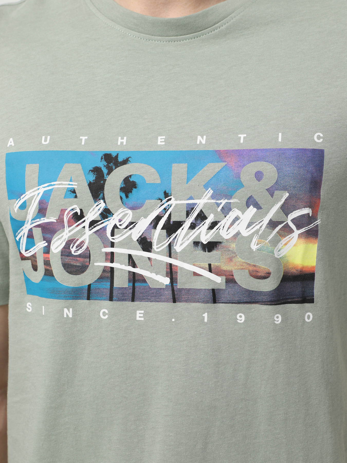 Футболка JACK & JONES модель 12268438_Iceberg Green Фото