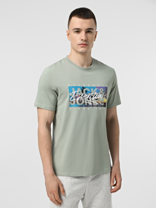 Футболка JACK & JONES модель 12268438_Iceberg Green Фото