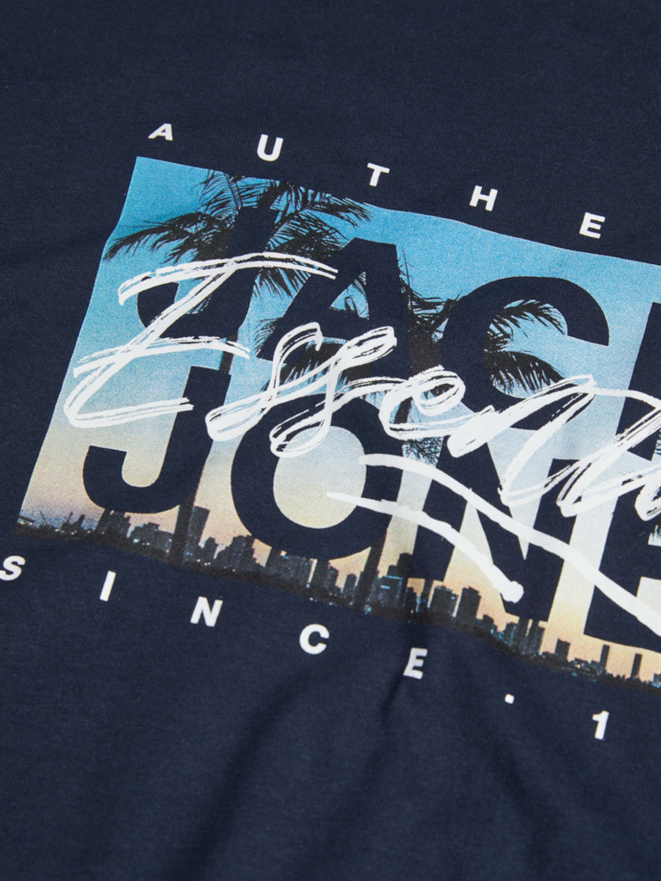 Футболка JACK & JONES модель 12268438_Sky Captain Футболка JACK & JONES модель 12268438_Sky Captain Фото