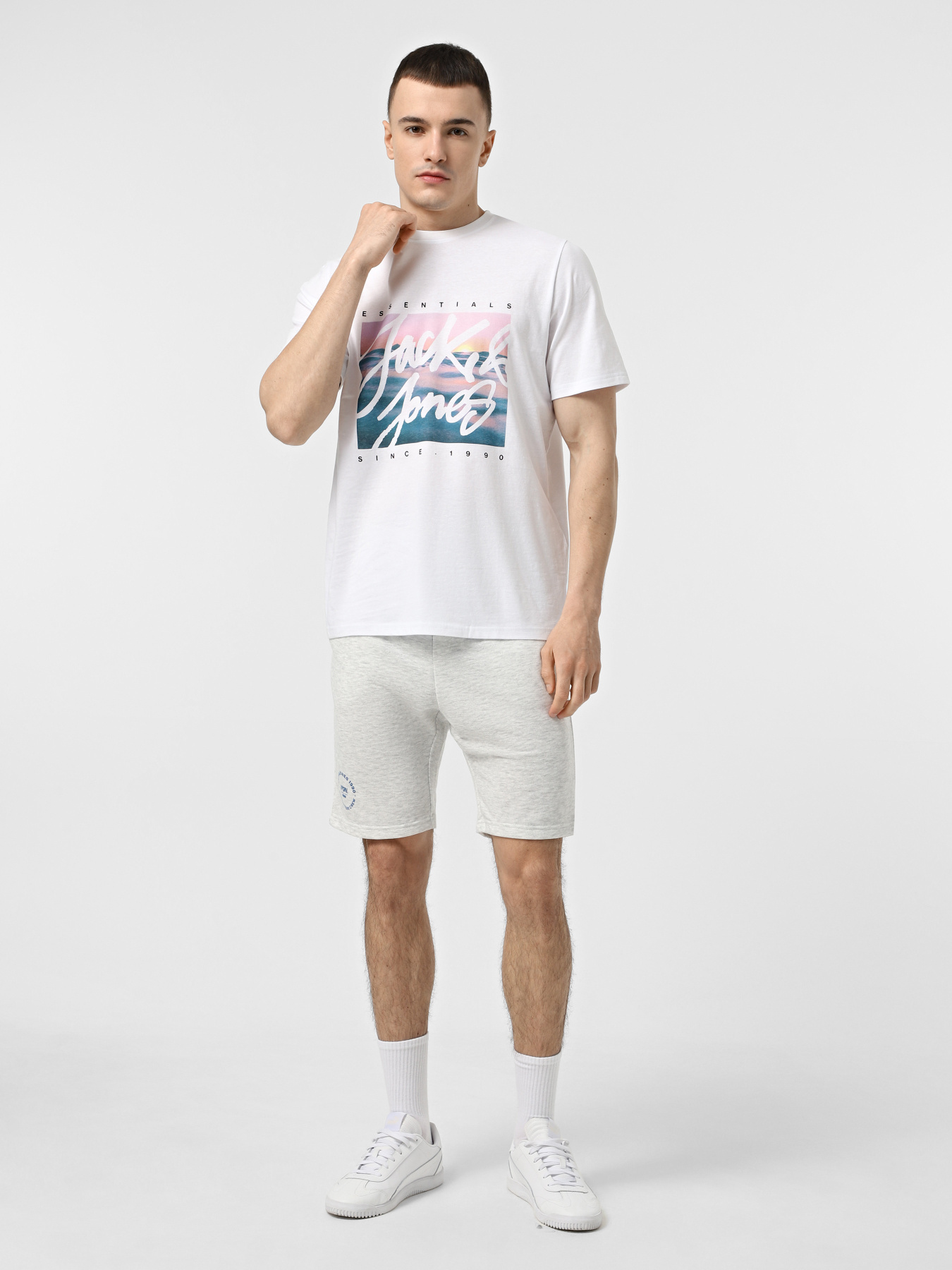 Футболка JACK & JONES модель 12268438_White Фото