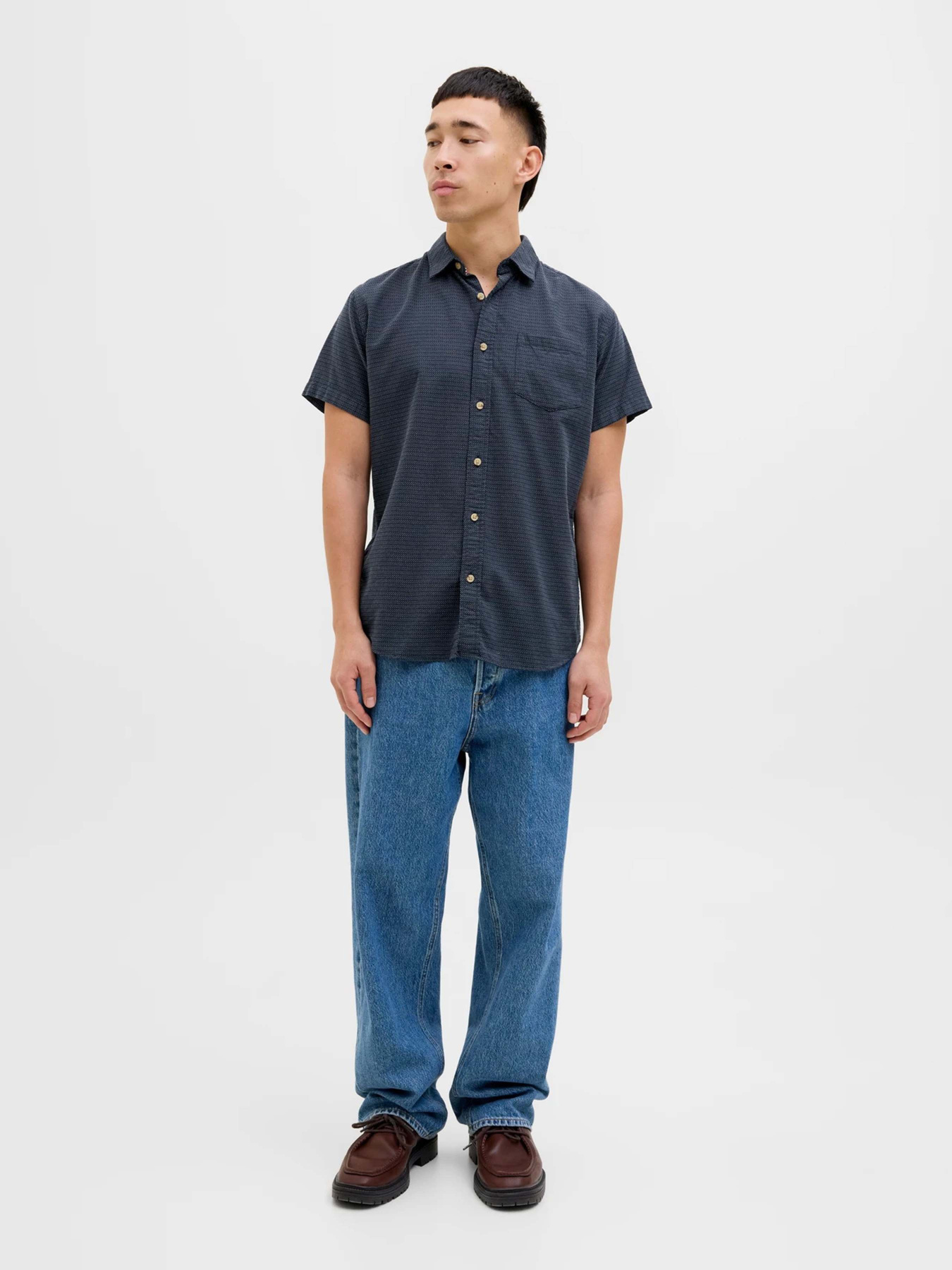 Сорочка JACK & JONES модель 12268993_Navy Blazer Фото