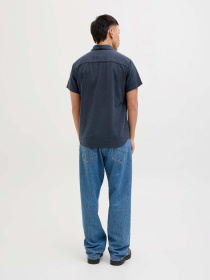 Сорочка повсякденна JACK & JONES модель 12268993_Navy Blazer Фото