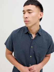 Сорочка повсякденна JACK & JONES модель 12268993_Navy Blazer Фото