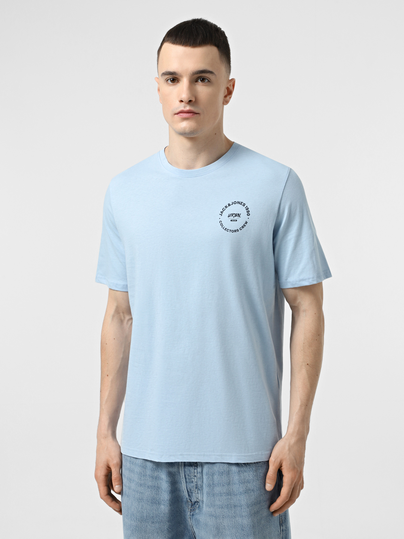 Футболка JACK & JONES модель 12269280_Chambray Blue SMALL Фото