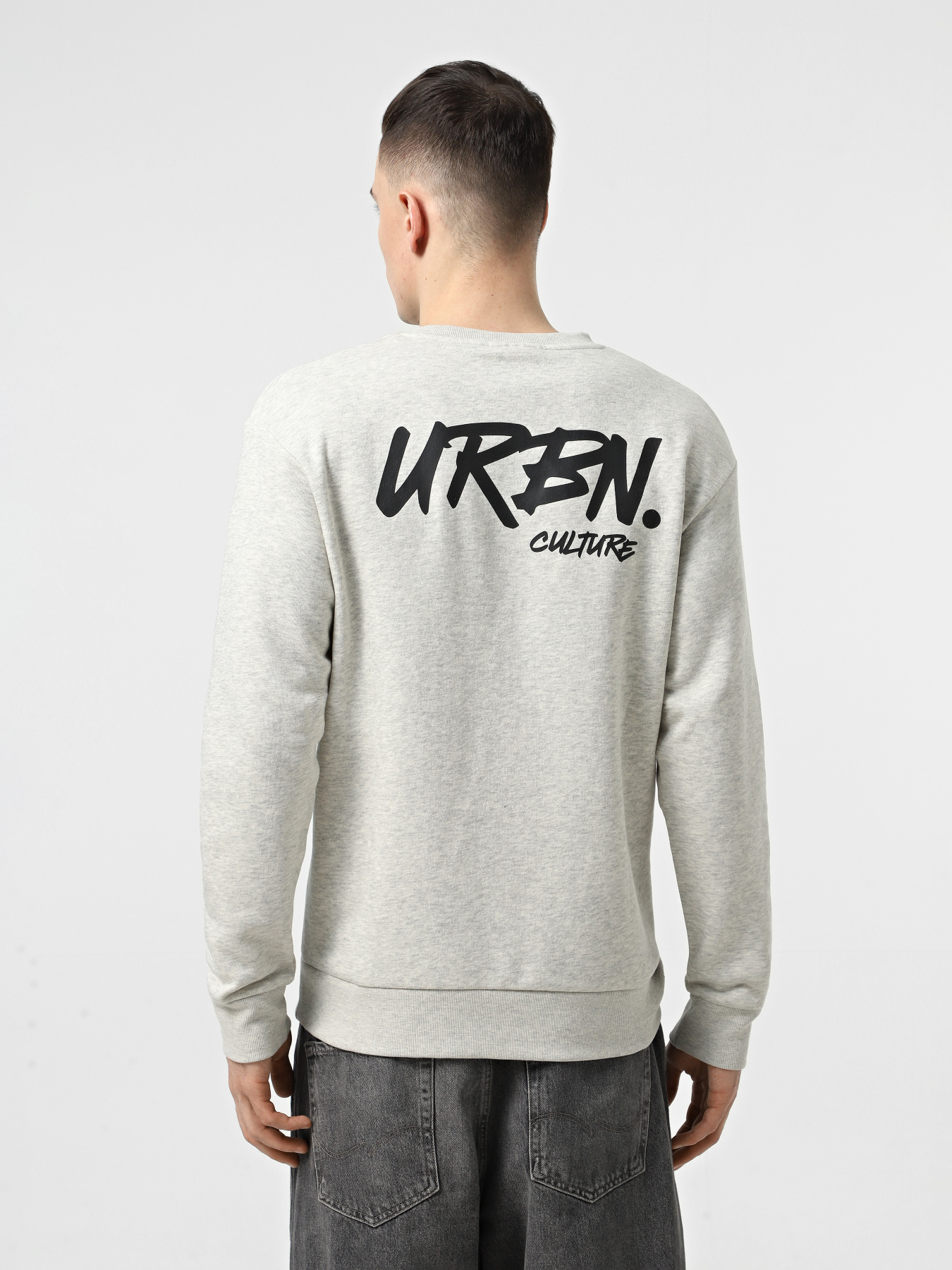 Свитшот JACK & JONES модель 12269365_White Melange Фото