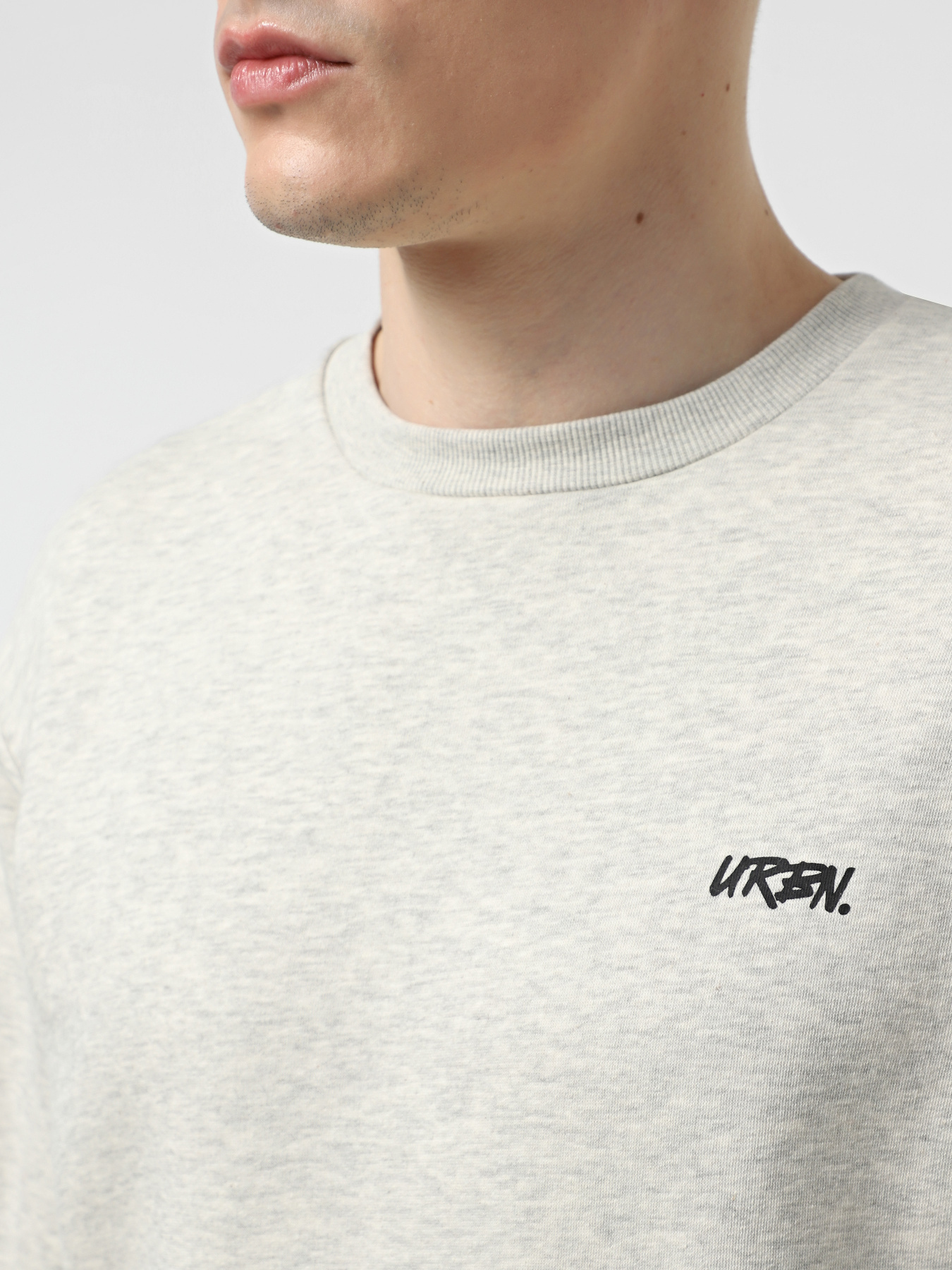 Свитшот JACK & JONES модель 12269365_White Melange Фото