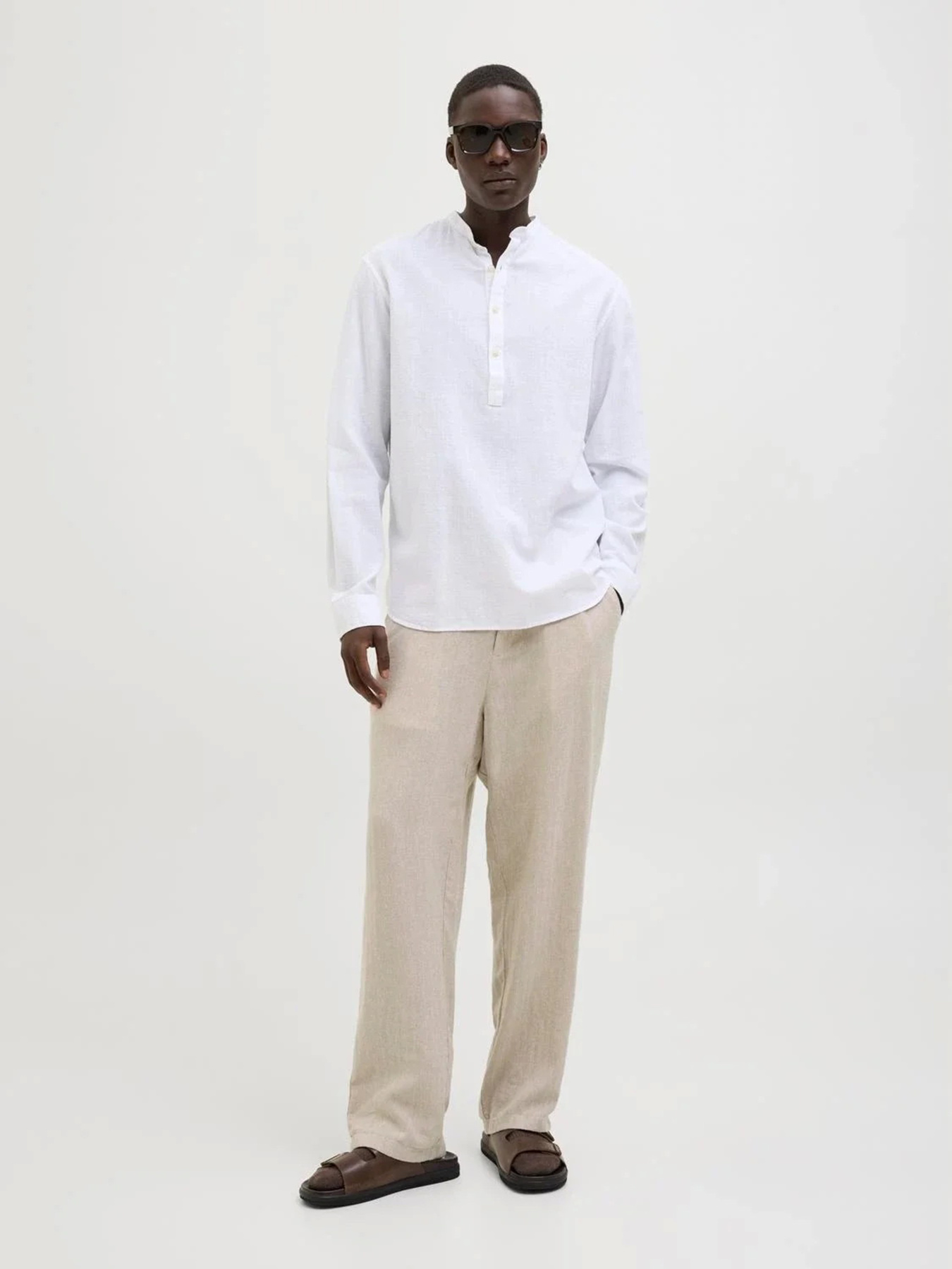 Брюки повседневные JACK & JONES модель 12269371_Crockery Herringbone Фото